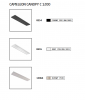 Biała prostokątna podsufitka natynkowa 120cm max 12 lamp do systemu CAMELEON CANOPY C 1200 WHITE 8555 Nowodvorski Lighting